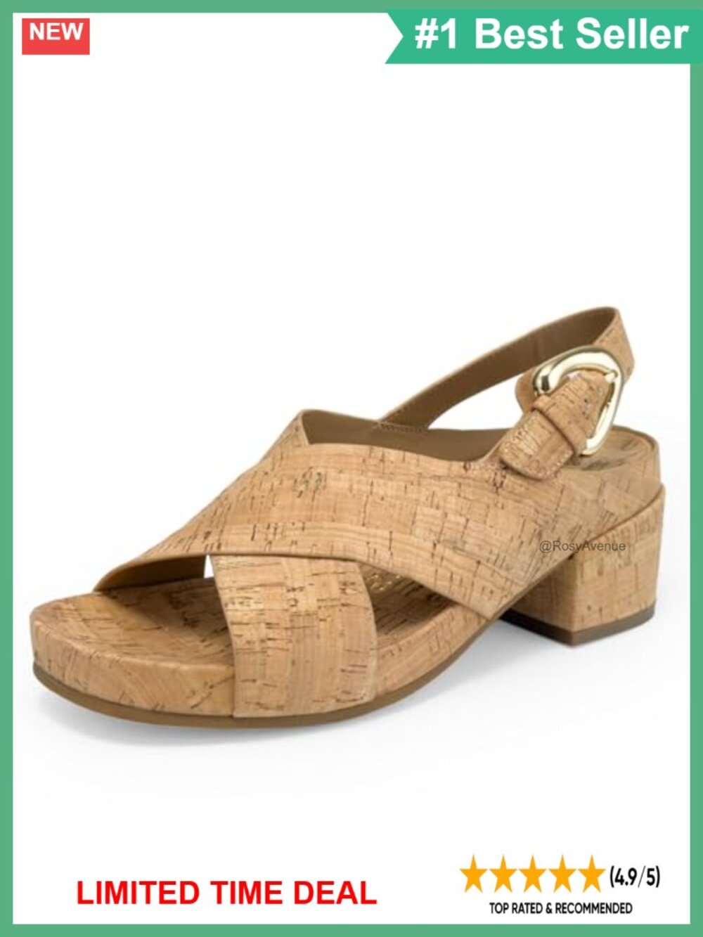 Chrystie Platform Heeled Sandals with Chunky Block Heel and Crisscross Straps